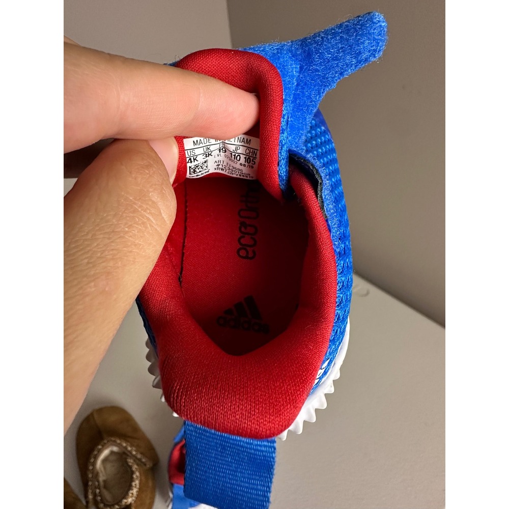 Adidas FortaRun Infants Blue Red Mesh Athletic Sneakers EF9686 Size 4K - Picture 7 of 8